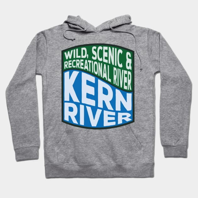 Kern River Wild, Scenic and Recreational River Wave Hoodie by nylebuss